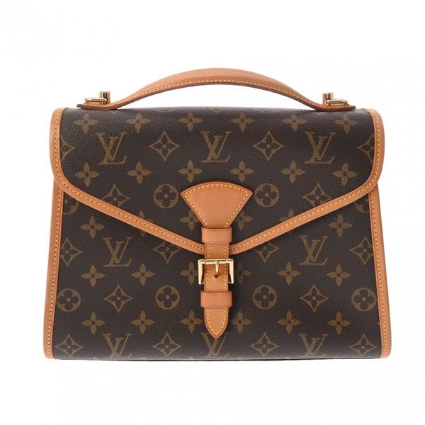 LOUIS VUITTON ルイヴィトン モノグラム ベルエア 2WAY ブラウン M51122 ユニセックス モノグラムキャンバス ハンドバッグ Bランク 中古 銀蔵