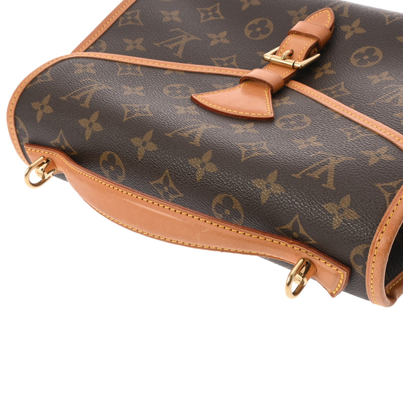 LOUIS VUITTON ルイヴィトン モノグラム ベルエア 2WAY ブラウン M51122 ユニセックス モノグラムキャンバス ハンドバッグ Bランク 中古 銀蔵