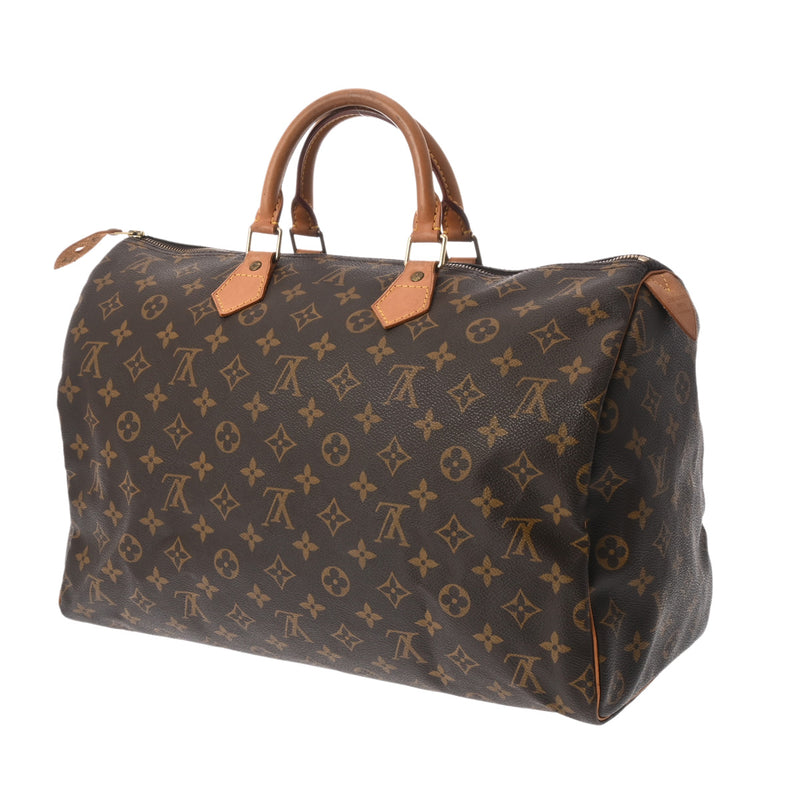 LOUIS VUITTON ルイヴィトン モノグラム スピーディ 40 ブラウン M41522 レディース モノグラムキャンバス ハンドバッグ Bランク 中古 銀蔵