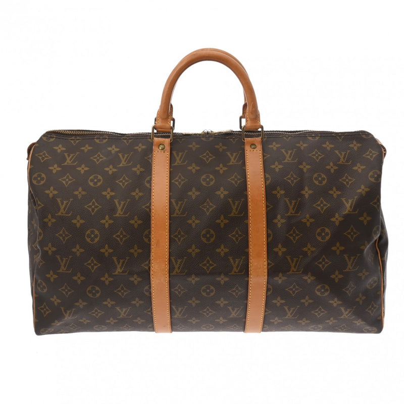 LOUIS VUITTON ルイヴィトン モノグラム キーポル 50 ブラウン M41426 ユニセックス モノグラムキャンバス ボストンバッグ Bランク 中古 銀蔵