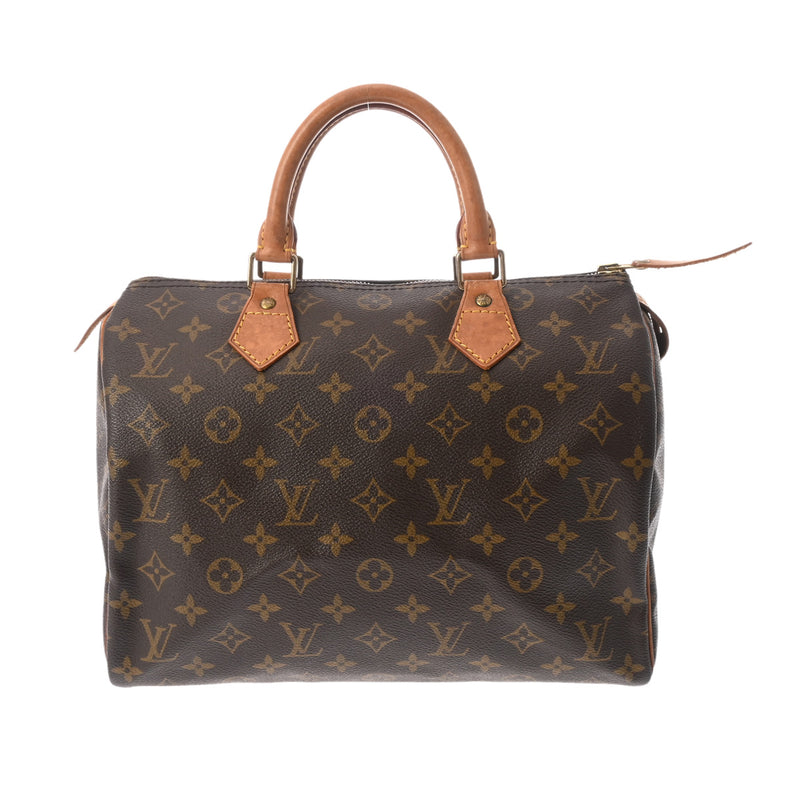 LOUIS VUITTON ルイヴィトン モノグラム スピーディ 30 ブラウン M41526 レディース モノグラムキャンバス ハンドバッグ Bランク 中古 銀蔵