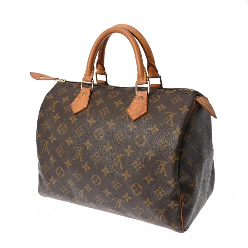 LOUIS VUITTON ルイヴィトン モノグラム スピーディ 30 ブラウン M41526 レディース モノグラムキャンバス ハンドバッグ Bランク 中古 銀蔵