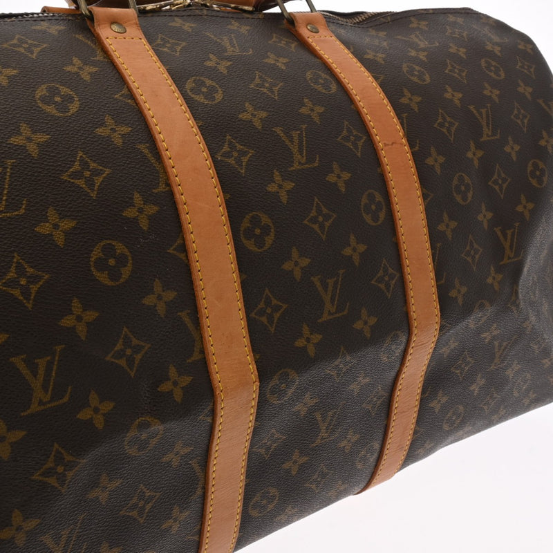 LOUIS VUITTON ルイヴィトン モノグラム キーポル 55 ブラウン M41424 ユニセックス モノグラムキャンバス ボストンバッグ Bランク 中古 銀蔵