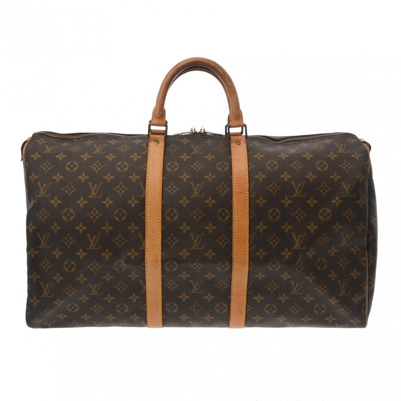 LOUIS VUITTON ルイヴィトン モノグラム キーポル 55 ブラウン M41424 ユニセックス モノグラムキャンバス ボストンバッグ Bランク 中古 銀蔵