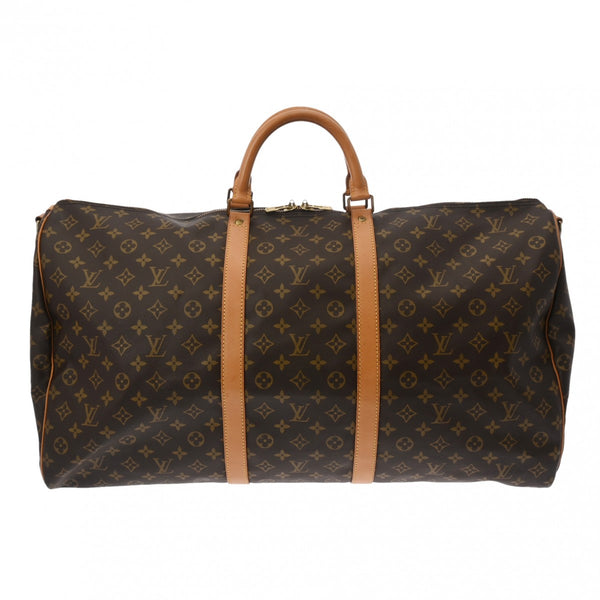 LOUIS VUITTON ルイヴィトン モノグラム キーポル バンドリエール 60 ブラウン M41412 ユニセックス モノグラムキャンバス ボストンバッグ Bランク 中古 銀蔵