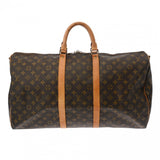 LOUIS VUITTON ルイヴィトン モノグラム キーポル バンドリエール 55 ブラウン M41414 ユニセックス モノグラムキャンバス ボストンバッグ Bランク 中古 銀蔵