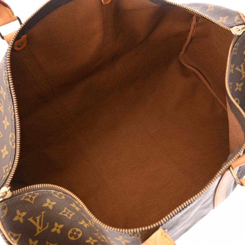 LOUIS VUITTON ルイヴィトン モノグラム キーポル バンドリエール 55 ブラウン M41414 ユニセックス モノグラムキャンバス ボストンバッグ Bランク 中古 銀蔵