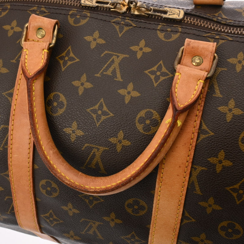 LOUIS VUITTON ルイヴィトン モノグラム キーポル バンドリエール 55 ブラウン M41414 ユニセックス モノグラムキャンバス ボストンバッグ Bランク 中古 銀蔵