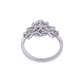 no brand ノーブランド フラワーモチーフ ダイヤ 0.187ct 067ct FANCY LIGHT PINK L1 12号 レディース K18ホワイトゴールド リング・指輪 Aランク 中古 銀蔵