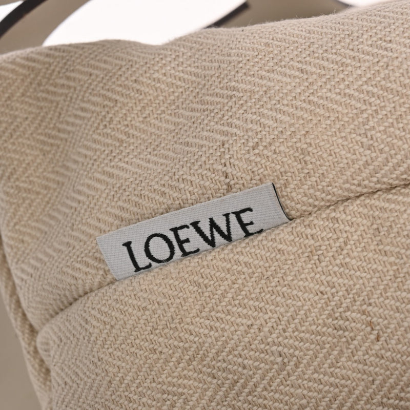 LOEWE ロエベ アナグラムカットアウト トートスモール ホワイト レディース レザー トートバッグ 新同 中古 銀蔵