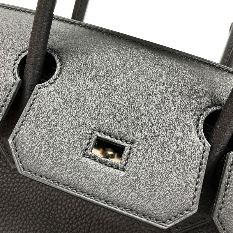 HERMES エルメス バーキン 30 3EN1 ブラック U刻印(2022年頃) レディース トゴ ヴォースイフト トワルアッシュ ハンドバッグ 新同 中古 銀蔵