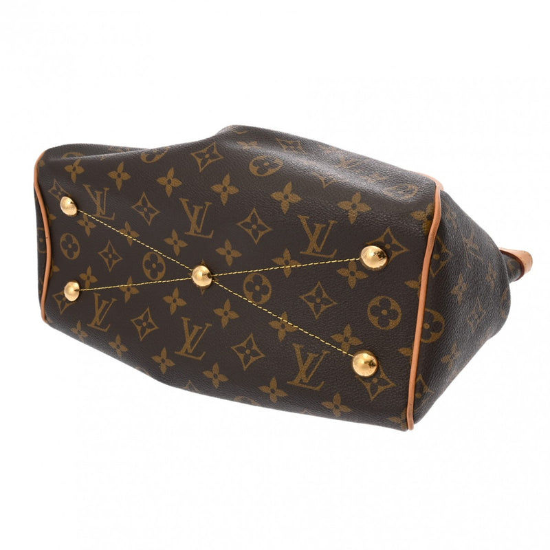 LOUIS VUITTON ルイヴィトン モノグラム ティヴォリ PM ブラウン M40143 レディース モノグラムキャンバス ハンドバッグ ABランク 中古 銀蔵