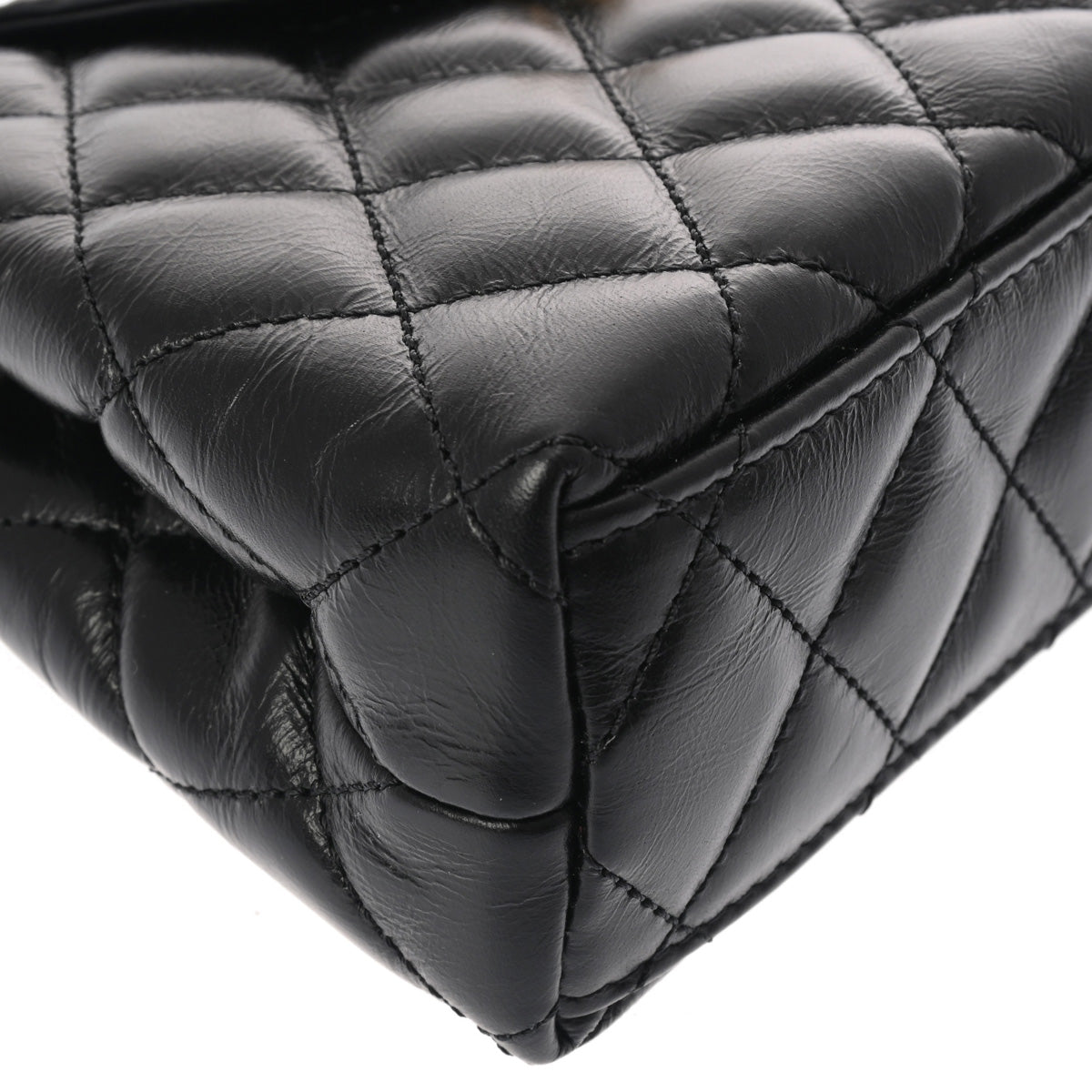 シャネルミニショッピングバッグ 42976 ブラック レディース レザー