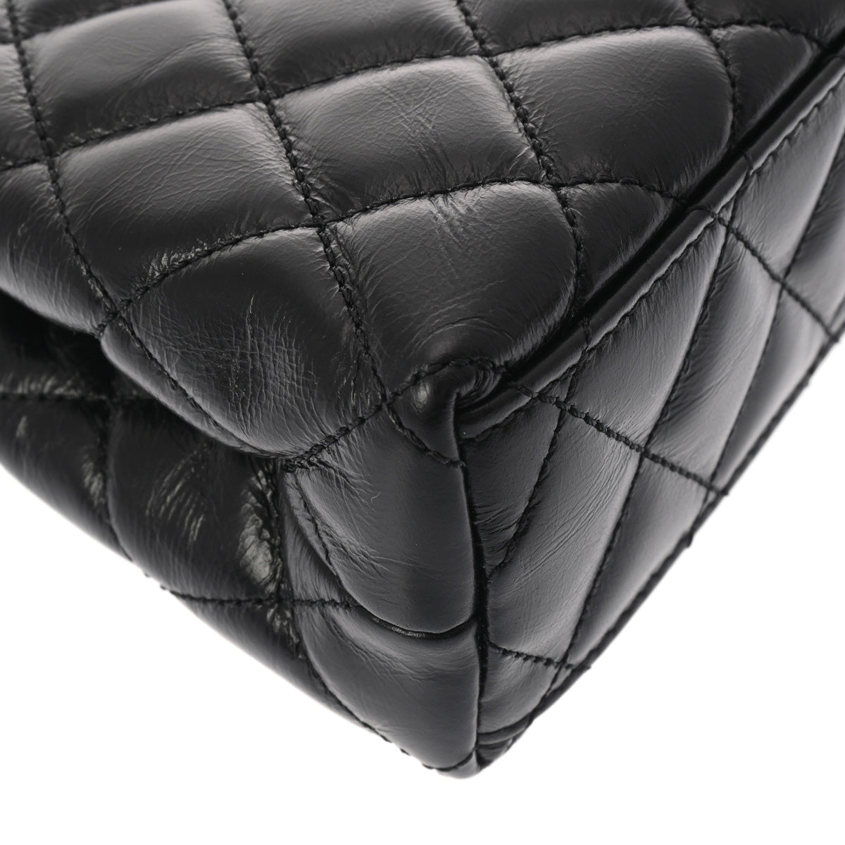 シャネルミニショッピングバッグ 42976 ブラック レディース レザー