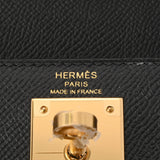 HERMES エルメス ケリー 28 外縫い 2WAY ブラック U刻印(2022年頃) レディース ヴォーエプソン ハンドバッグ 新同 中古 銀蔵