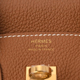 HERMES エルメス バーキン 25 ゴールド B刻印(2023年頃) レディース トゴ ハンドバッグ 未使用 銀蔵