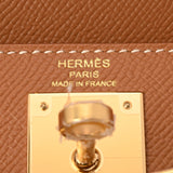 HERMES エルメス ケリー 28 外縫い 2WAY ゴールド Z刻印(2021年頃) レディース ヴォーエプソン ハンドバッグ 新同 中古 銀蔵