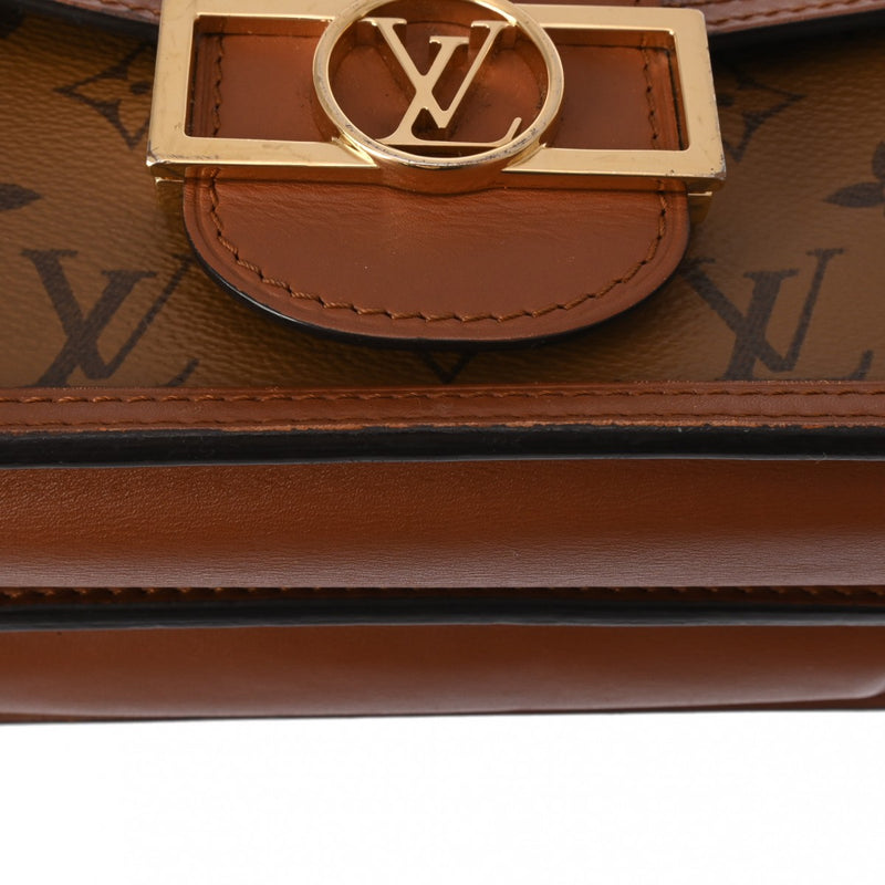 LOUIS VUITTON ルイヴィトン モノグラムリバース ドーフィーヌ MINI 旧型 ブラウン M44580 レディース モノグラムキャンバス ショルダーバッグ ABランク 中古 銀蔵