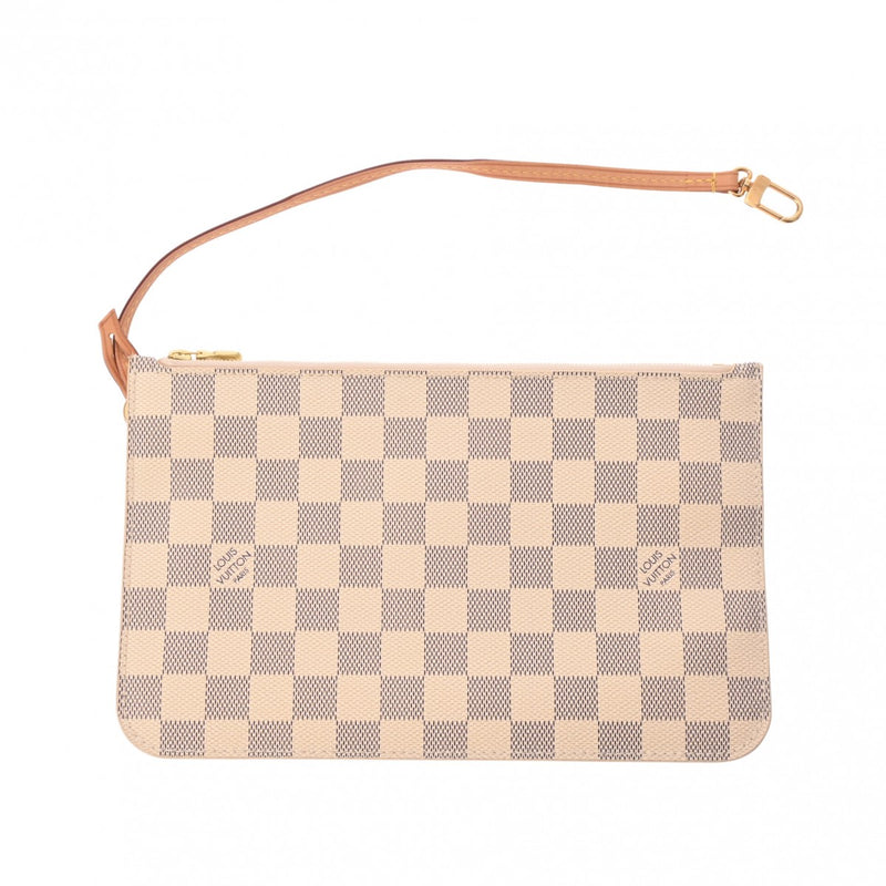 LOUIS VUITTON ルイヴィトン ダミエアズール ネヴァーフル MM ホワイト N41361 レディース ダミエアズールキャンバス トートバッグ Aランク 中古 銀蔵