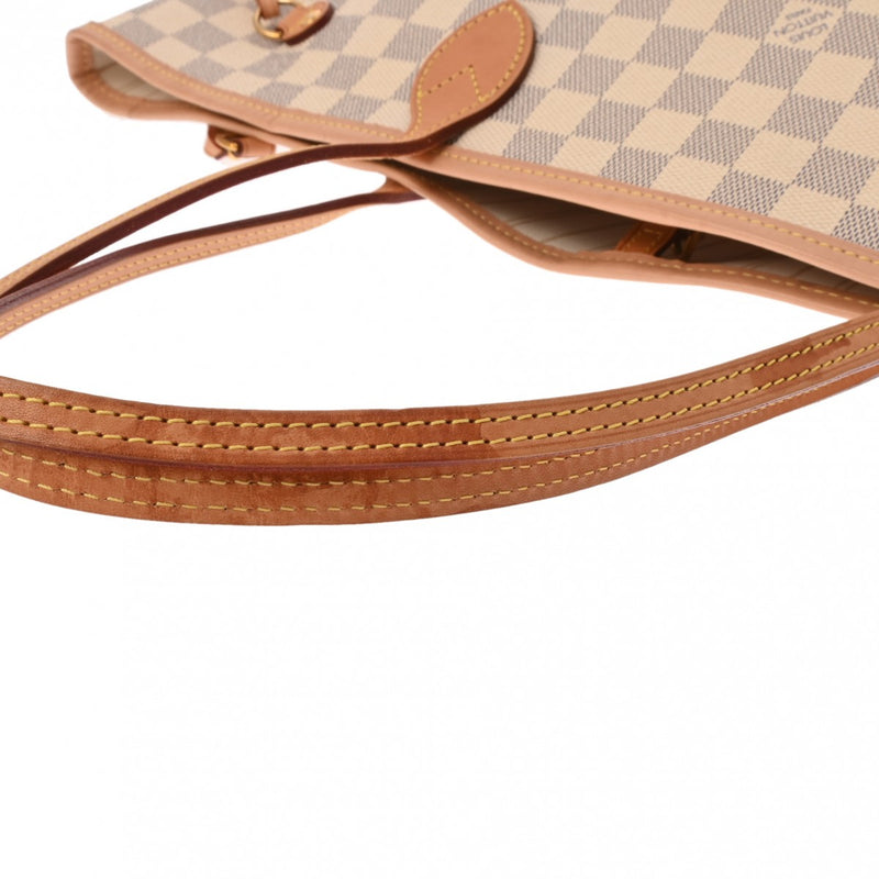 LOUIS VUITTON ルイヴィトン ダミエアズール ネヴァーフル MM ホワイト N41361 レディース ダミエアズールキャンバス トートバッグ Aランク 中古 銀蔵