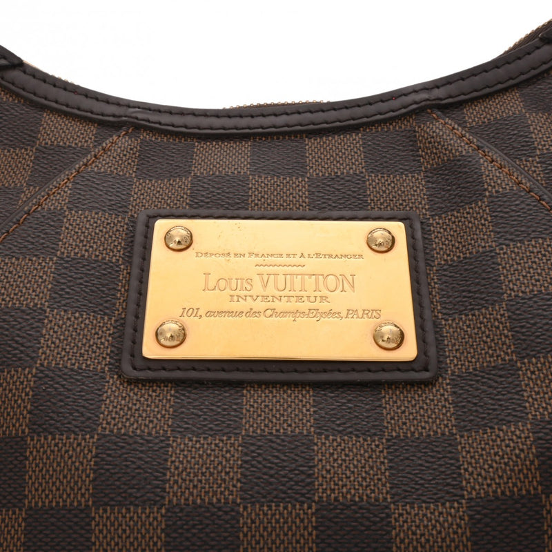 LOUIS VUITTON ルイヴィトン ダミエ テムズ PM ブラウン N48180 レディース ダミエキャンバス セミショルダーバッグ ABランク 中古 銀蔵