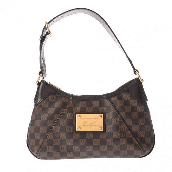 LOUIS VUITTON ルイヴィトン ダミエ テムズ PM ブラウン N48180 レディース ダミエキャンバス セミショルダーバッグ ABランク 中古 銀蔵