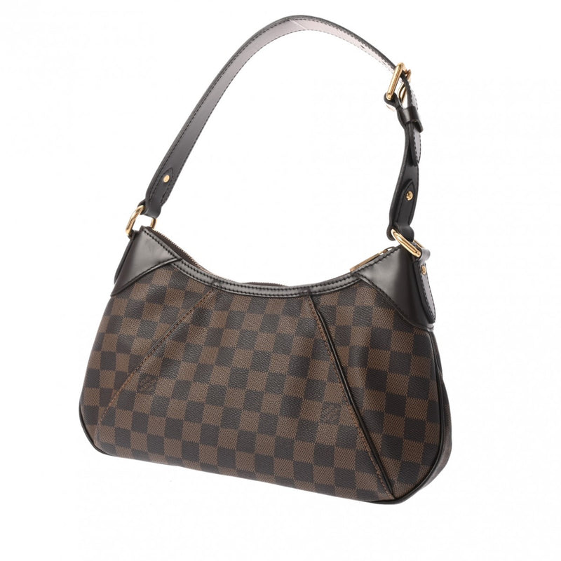 LOUIS VUITTON ルイヴィトン ダミエ テムズ PM ブラウン N48180 レディース ダミエキャンバス セミショルダーバッグ ABランク 中古 銀蔵