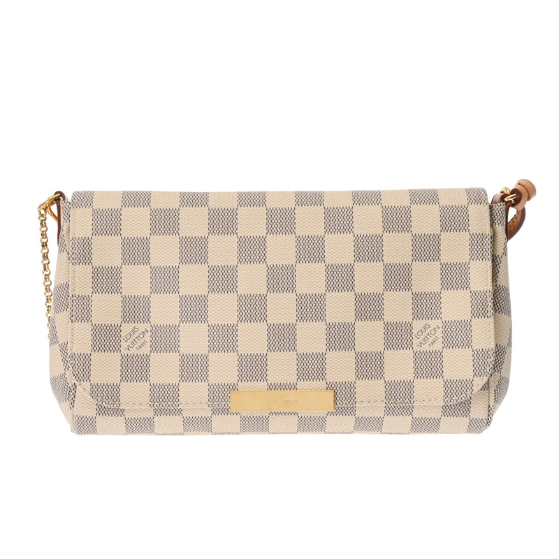 LOUIS VUITTON ルイヴィトン ダミエアズール フェイボリット MM 2WAY ホワイト N41275 レディース ダミエアズールキャンバス ショルダーバッグ ABランク 中古 銀蔵