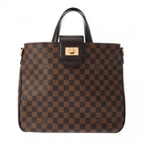 LOUIS VUITTON ルイヴィトン ダミエ カバ ローズベリー ブラウン N41177 レディース ダミエキャンバス 2WAYバッグ Aランク 中古 銀蔵