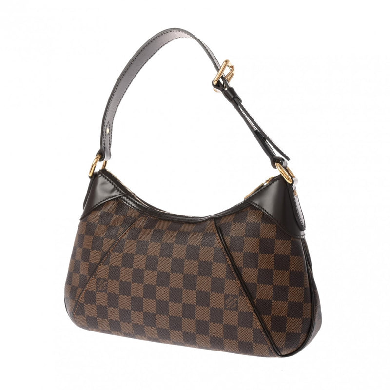 LOUIS VUITTON ルイヴィトン ダミエ テムズ PM ブラウン N48180 レディース ダミエキャンバス セミショルダーバッグ Aランク 中古 銀蔵