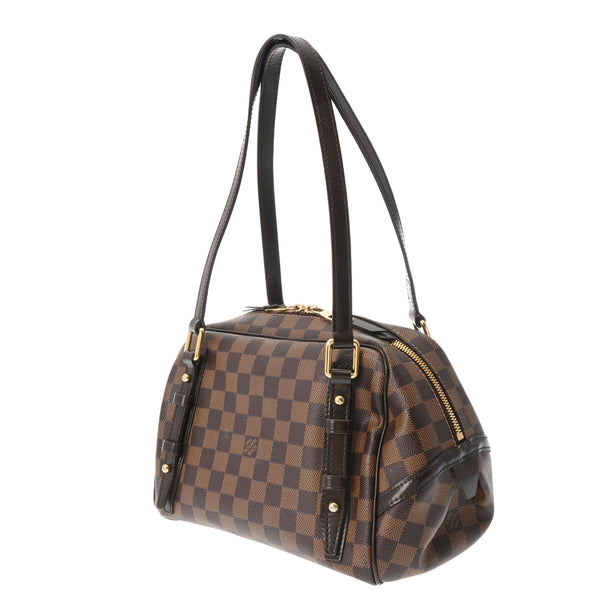 LOUIS VUITTON ルイヴィトン ダミエ リヴィントン PM ブラウン N41157 レディース ダミエキャンバス ハンドバッグ ABランク 中古 銀蔵