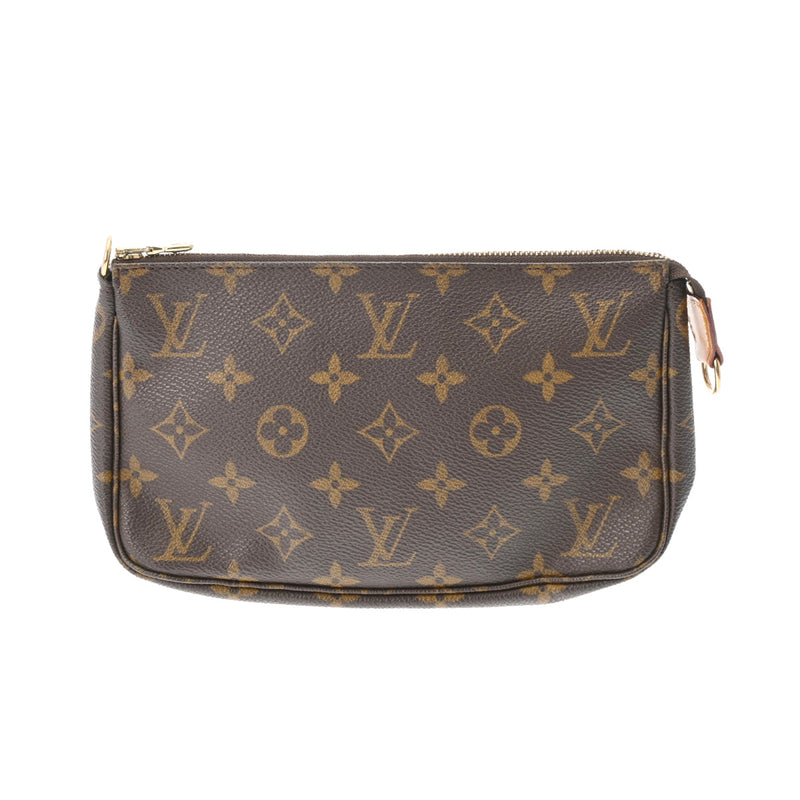 LOUIS VUITTON ルイヴィトン モノグラム ポシェット アクセソワール ブラウン M51980 レディース モノグラムキャンバス アクセサリーポーチ Bランク 中古 銀蔵