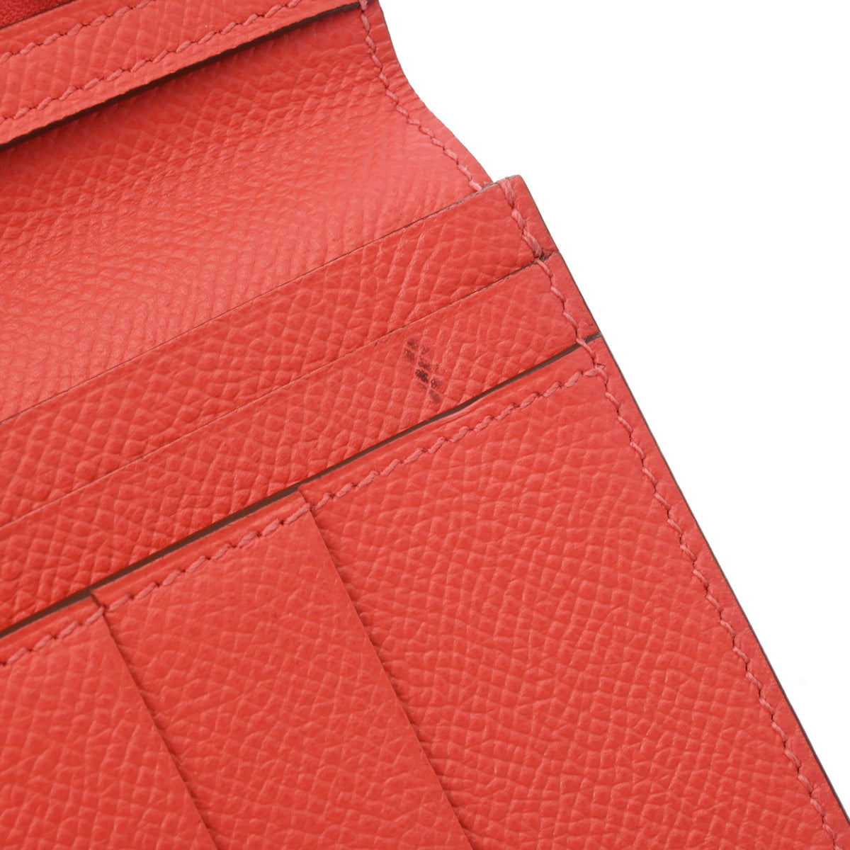 HERMES 美品 ベアン スフレ エプソン ローズジャイプール 長財布 T刻印 エルメスベアン スフレ ローズジャイプール T刻印(2015年頃)刻印