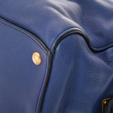 PRADA プラダ 2WAY トートバッグ ダークブルー系 レディース レザー ハンドバッグ Bランク 中古 銀蔵