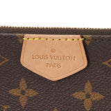 LOUIS VUITTON ルイヴィトン モノグラム ミュルティ ポシェット アクセソワール カーキ M44813 レディース モノグラムキャンバス ショルダーバッグ Aランク 中古 銀蔵