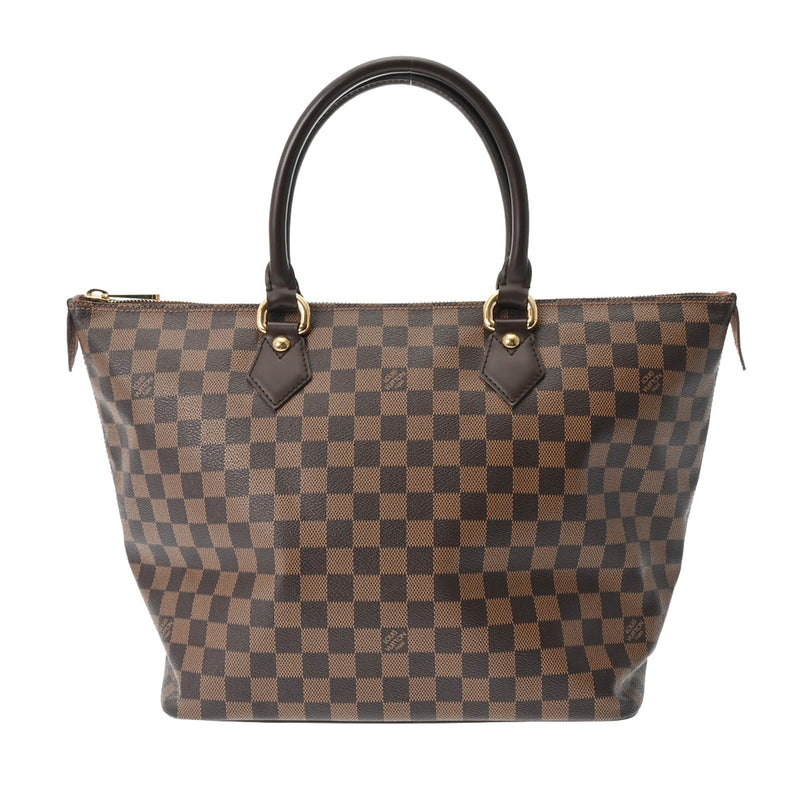 LOUIS VUITTON ルイヴィトン ダミエ サレヤ MM トートバッグ ブラウン N51182 レディース ダミエキャンバス ハンドバッグ Aランク 中古 銀蔵