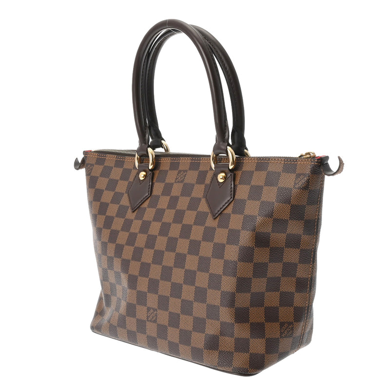 LOUIS VUITTON ルイヴィトン ダミエ サレヤ PM ブラウン N51183 レディース ダミエキャンバス ハンドバッグ ABランク 中古 銀蔵