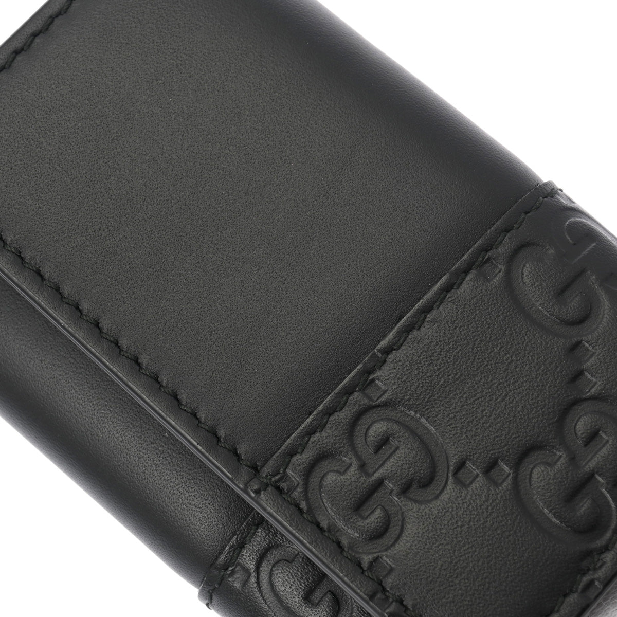 GUCCI グッチ キーケース ブラック 黒 6連 型押し グッチ 6連キーケース 43062 ブラック メンズ レザー キーケース