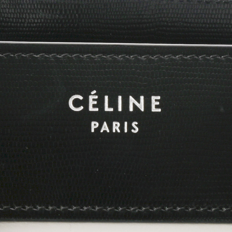 CELINE セリーヌ ラゲージ マイクロショッパー ブラック/ホワイト 167793 レディース レザー ハンドバッグ ABランク 中古 銀蔵