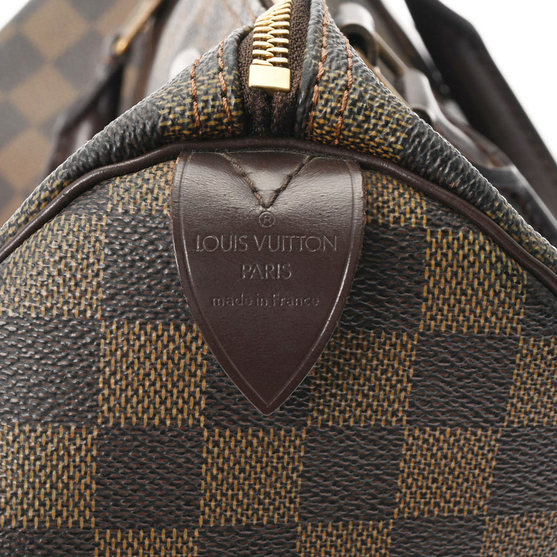 LOUIS VUITTON ルイヴィトン ダミエ スピーディ 30 ブラウン N41531 ユニセックス ダミエキャンバス ハンドバッグ Bランク 中古 銀蔵