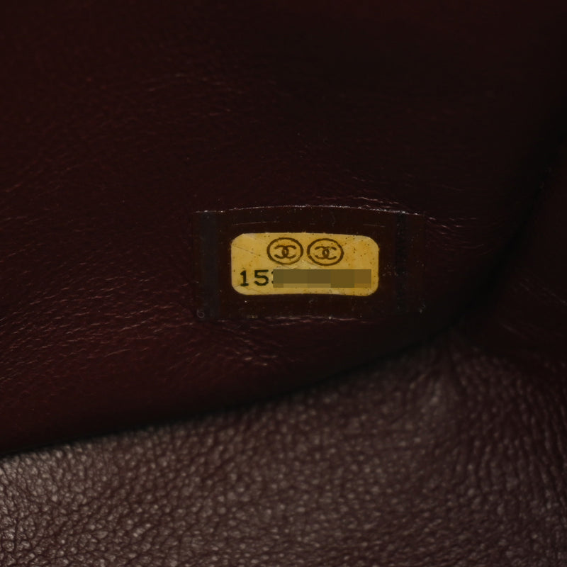 CHANEL シャネル マトラッセ Wフラップ チェーンショルダー 33cm ブラック A58601 レディース キャビアスキン ショルダーバッグ Aランク 中古 銀蔵