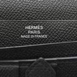 HERMES エルメス ベアン スフレ  ブラック □O刻印(2011年頃) ユニセックス ヴォーエプソン 長財布 Bランク 中古 銀蔵