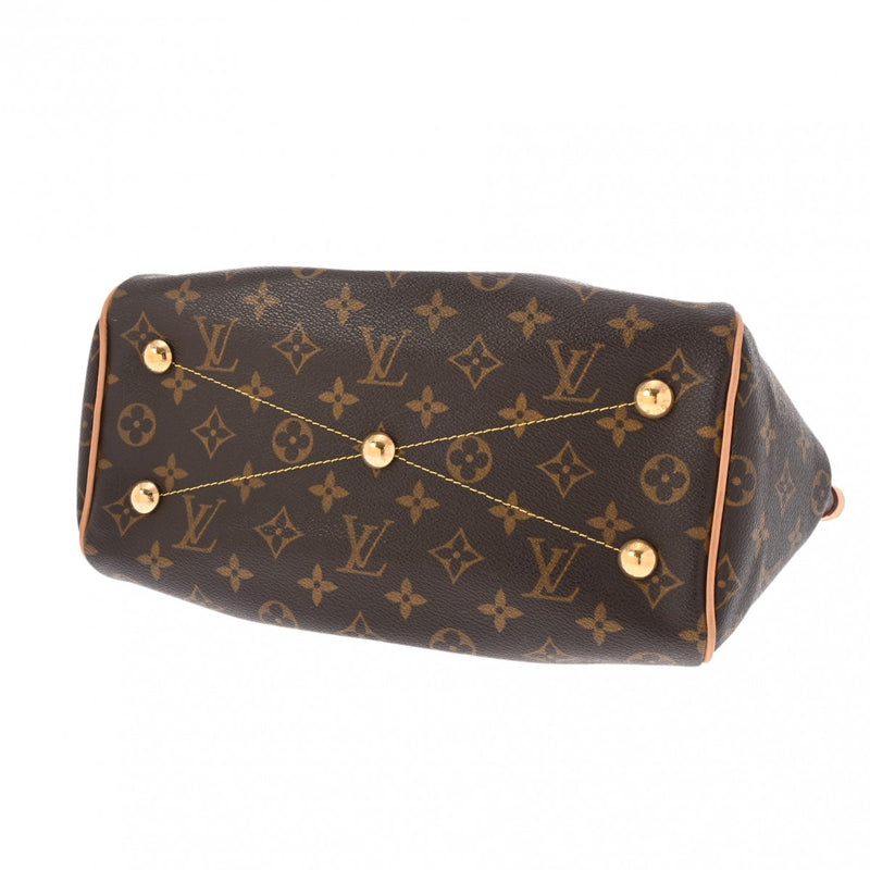 LOUIS VUITTON ルイヴィトン モノグラム ティヴォリ PM ブラウン M40143 レディース モノグラムキャンバス ハンドバッグ Aランク 中古 銀蔵