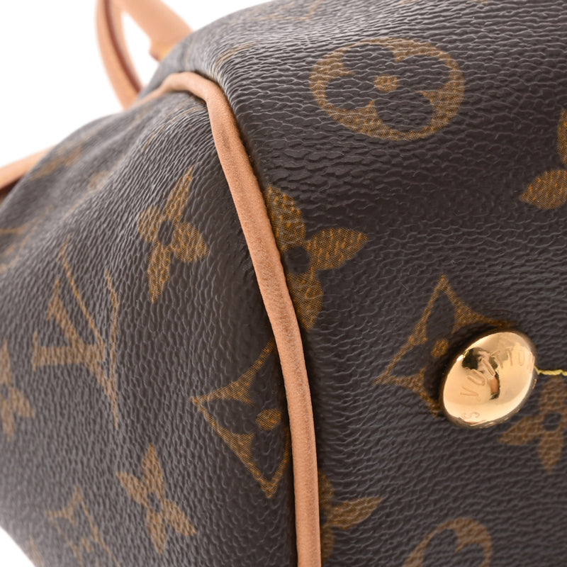 LOUIS VUITTON ルイヴィトン モノグラム ティヴォリ PM ブラウン M40143 レディース モノグラムキャンバス ハンドバッグ Aランク 中古 銀蔵