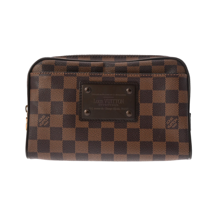 LOUIS VUITTON ルイヴィトン ダミエ バムバッグ ブルックリン ブラウン N41101 メンズ ダミエキャンバス ボディバッグ Aランク 中古 銀蔵