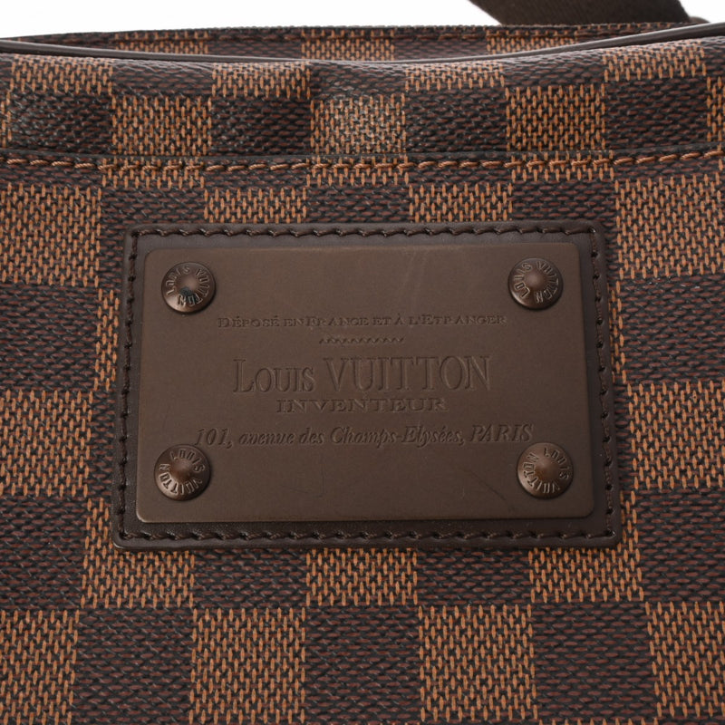 LOUIS VUITTON ルイヴィトン ダミエ バムバッグ ブルックリン ブラウン N41101 メンズ ダミエキャンバス ボディバッグ Aランク 中古 銀蔵