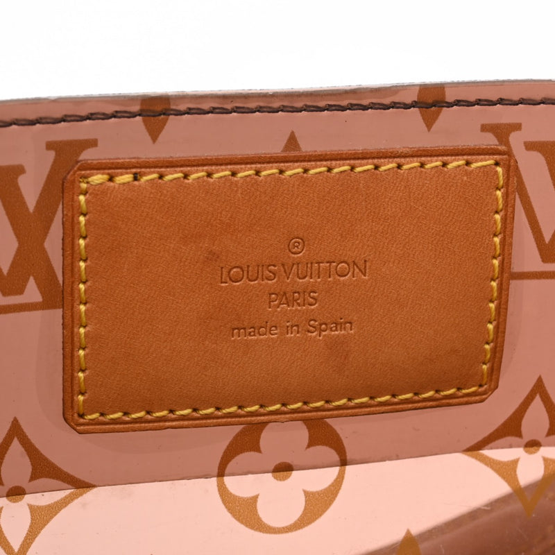 LOUIS VUITTON ルイヴィトン モノグラム ビニール カバアンブル PM ブラウン M92502 レディース ビニール/レザー ハンドバッグ ABランク 中古 銀蔵