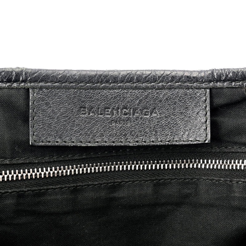 BALENCIAGA バレンシアガ ネイビーカバス XS 2WAY ブラック 390346 レディース キャンバス レザー ハンドバッグ Bランク 中古 銀蔵