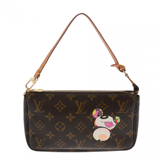 LOUIS VUITTON ルイヴィトン モノグラムパンダ ポシェット アクセソワール ブラウン M51981 レディース モノグラムキャンバス アクセサリーポーチ ABランク 中古 銀蔵