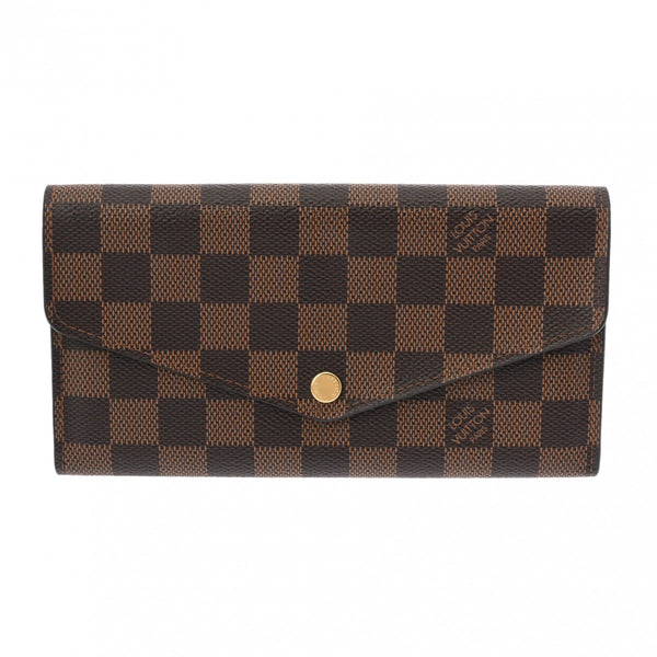 LOUIS VUITTON ルイヴィトン ダミエ ポルトフォイユ サラ  ブラウン N63209 ユニセックス ダミエキャンバス 長財布 ABランク 中古 銀蔵